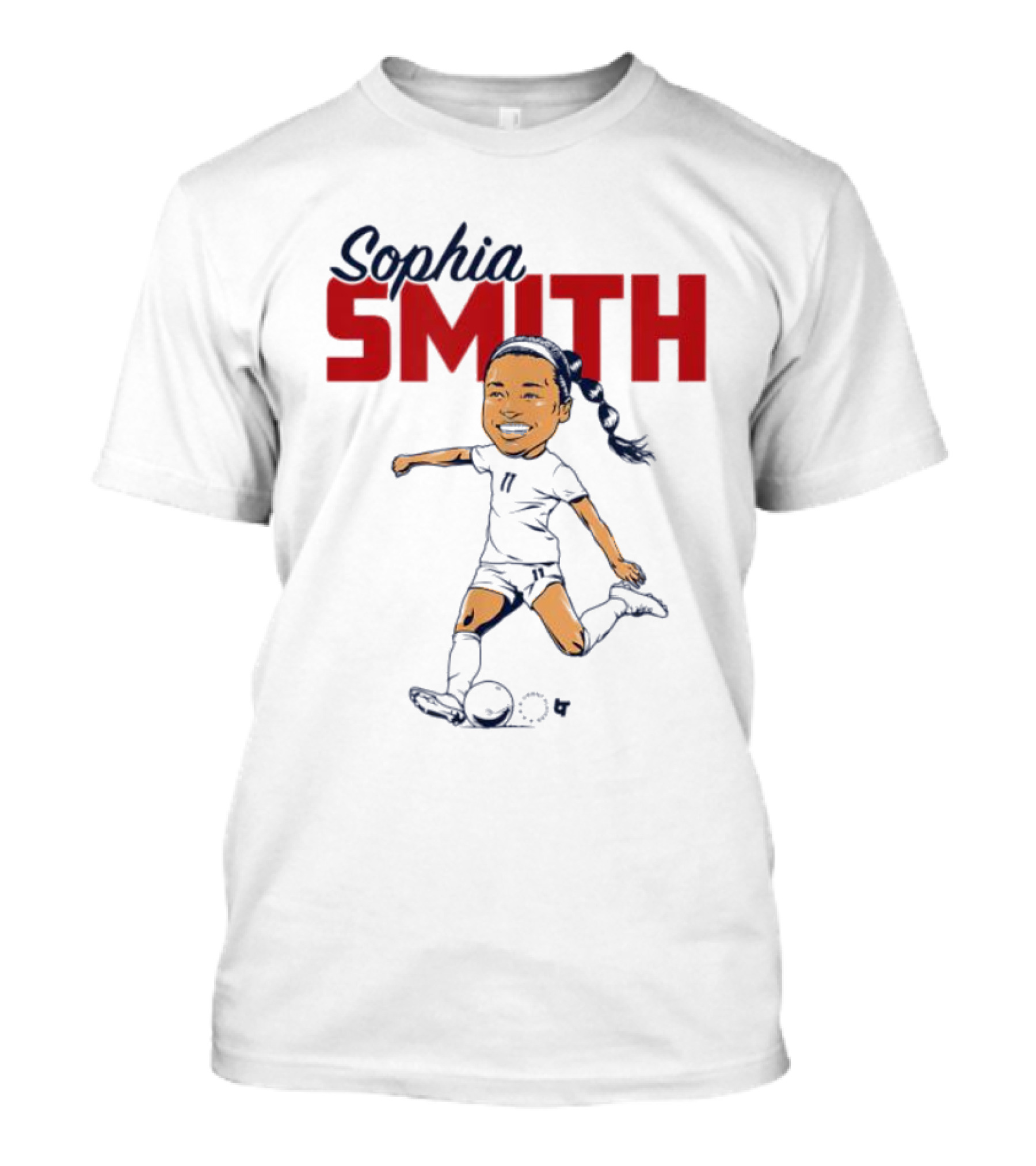 Sophia Smith Caricature USWNT Soccer Player Association T-Shirt