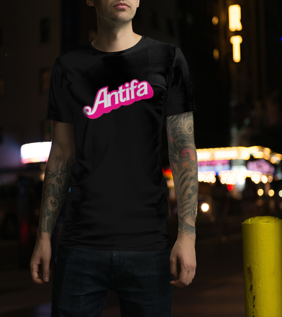 Walter Masterson Barbie Antifa Pink T-Shirt