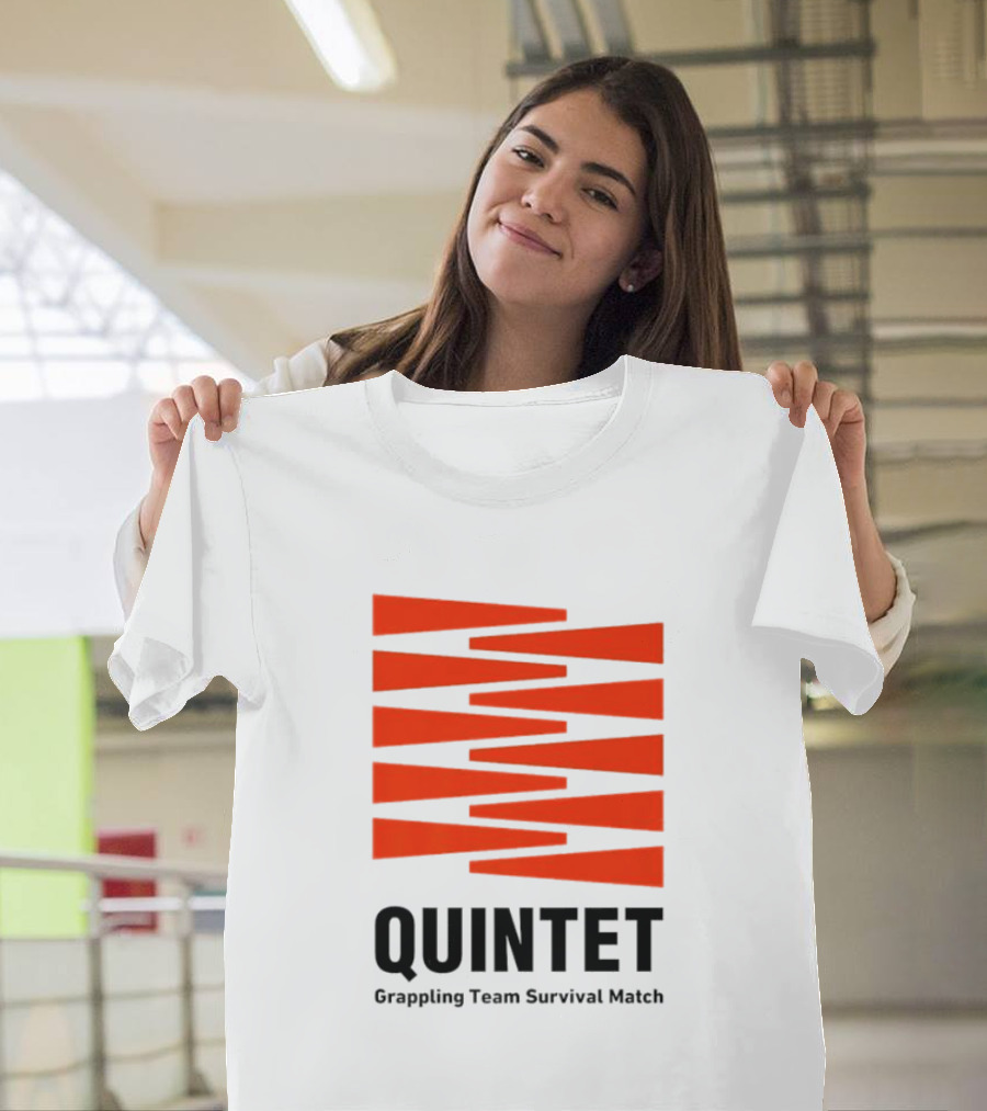 Quintet Grappling Team Survival Match Red Stripe T-Shirt