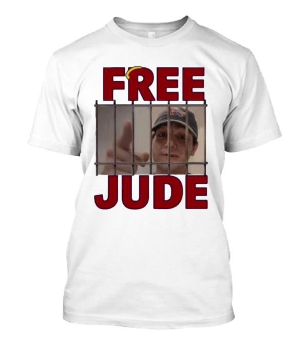 FREE JUDE Football Fan Behind Bars T-Shirt