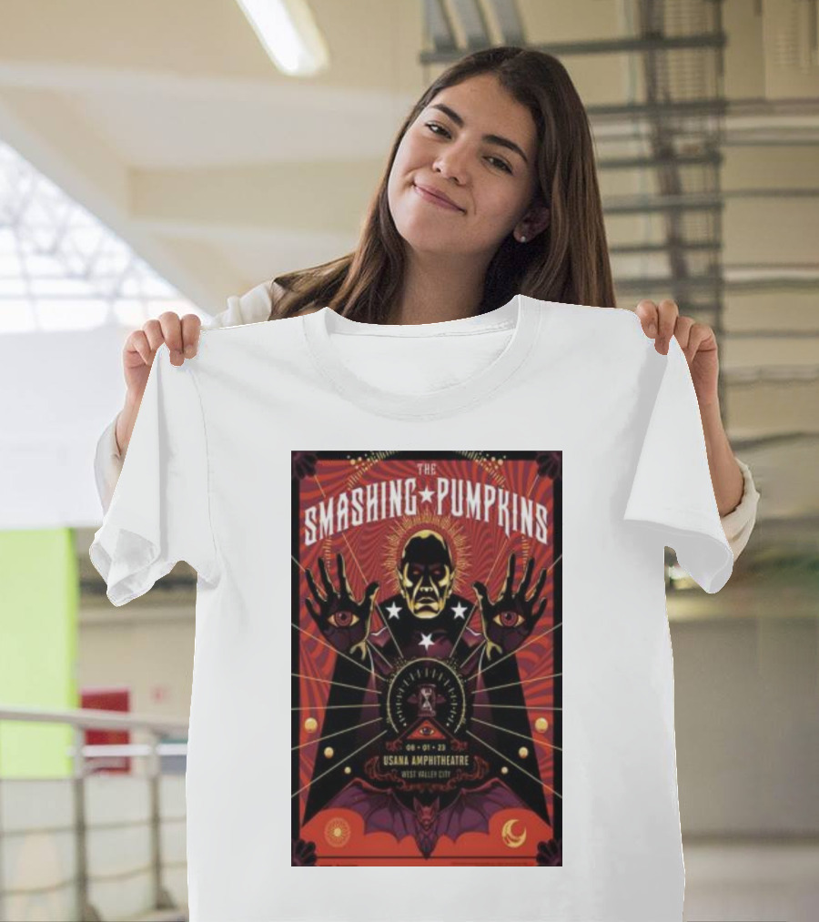The Smashing Pumpkins USANA Amphitheatre August 1 West Valley City Concert T-Shirt