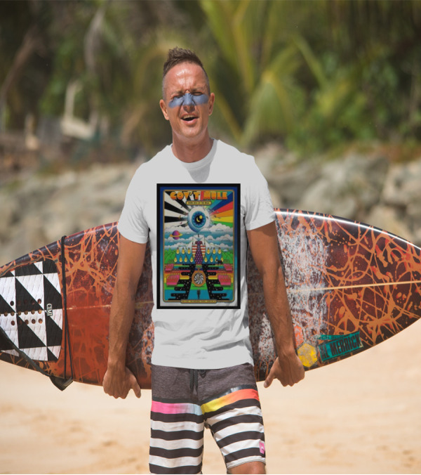 Gov’t Mule Dark Side Of The Mule Tour Clarkston Vibrant Psychedelic Eye Sun Road T-Shirt