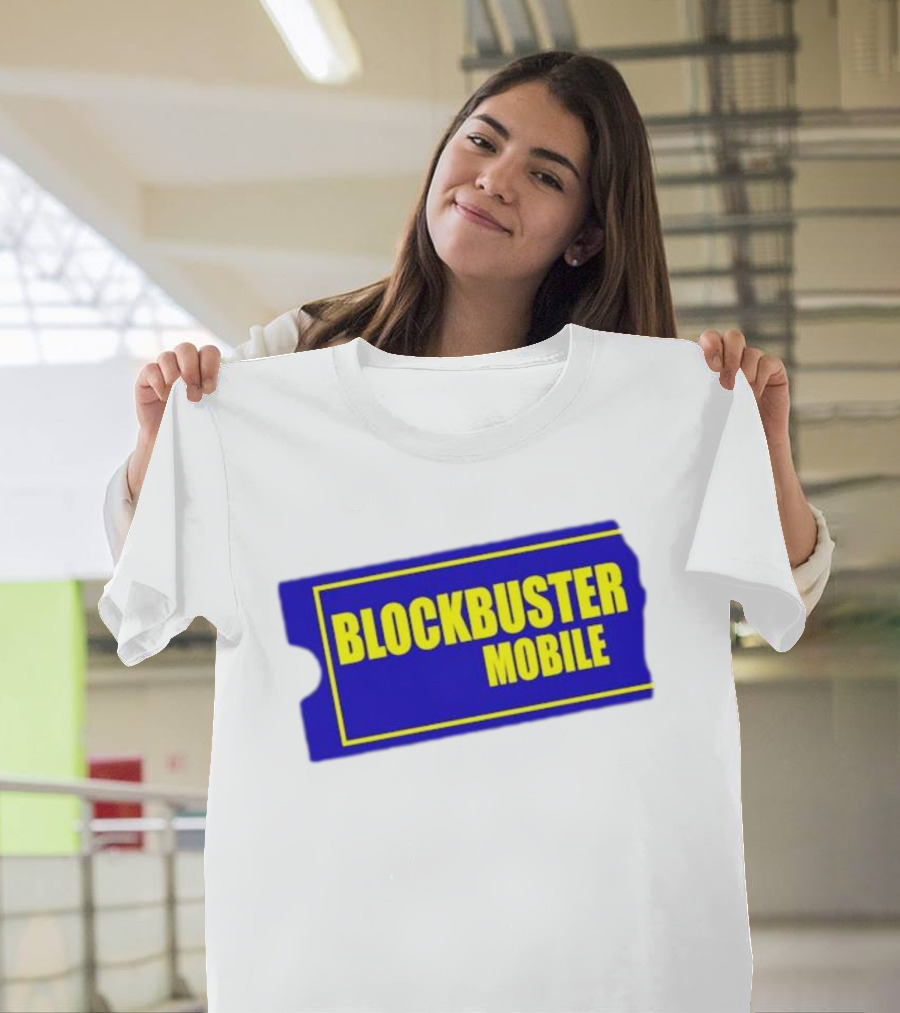 BLOCKBUSTER MOBILE Blue Ticket Nostalgia T-Shirt