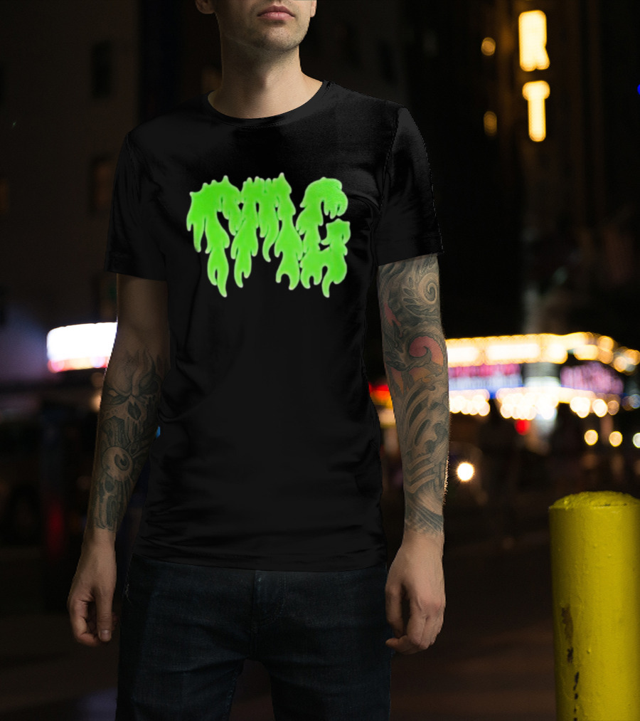 TMG Merch Slime Green Drip TMG T-Shirt