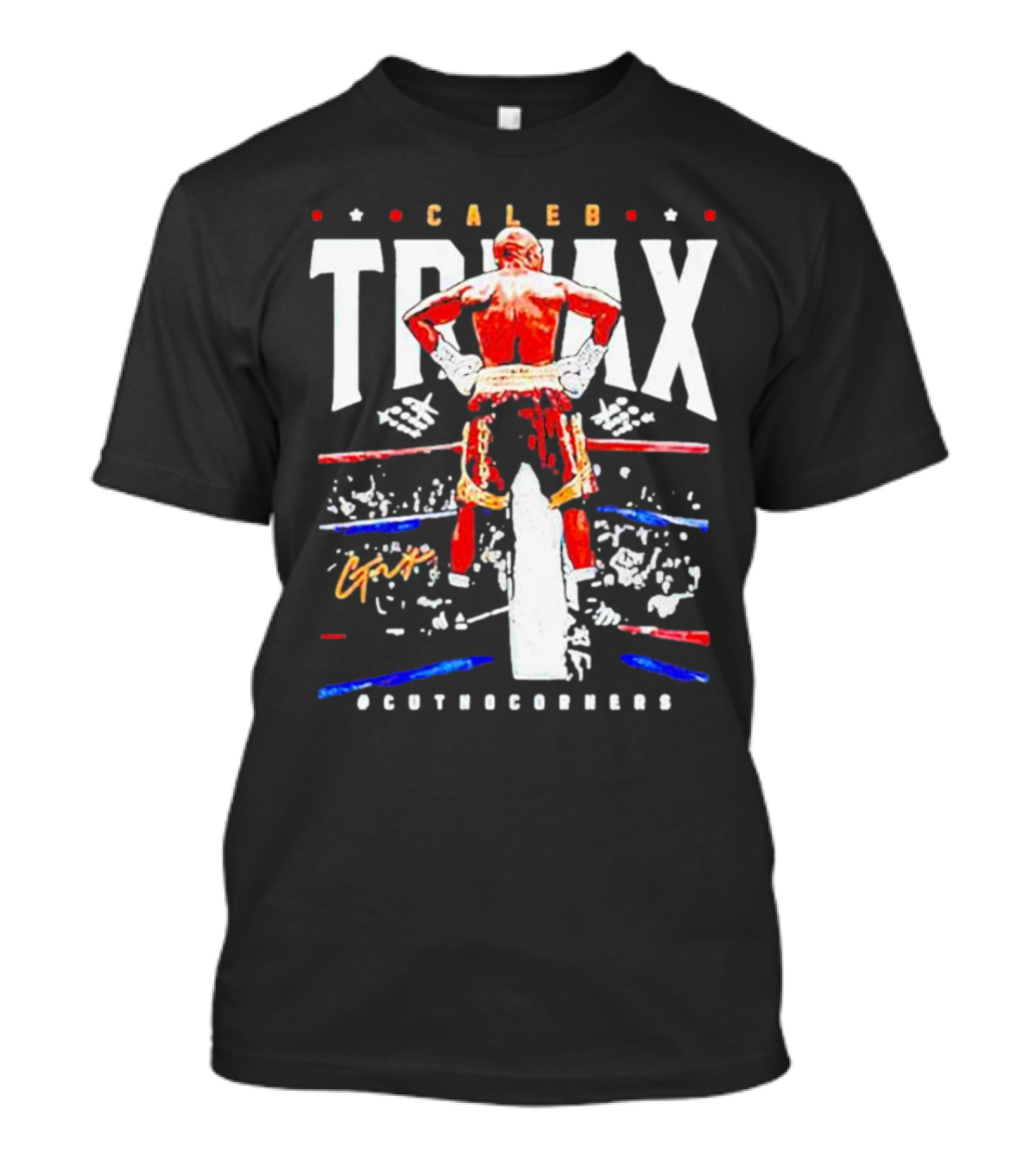 Caleb Truax Boxing Back Silhouette Cutnocorners T-Shirt