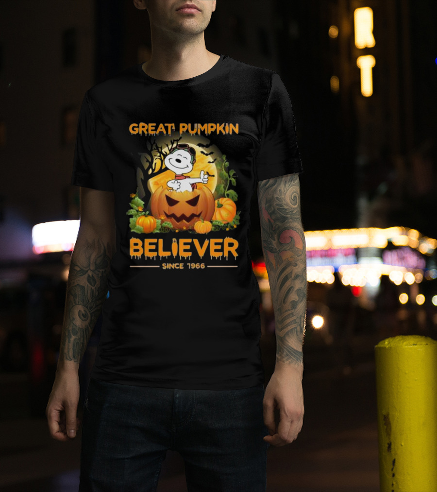 Snoopy Great Pumpkin Believer Since 1966 Halloween T-Shirt
