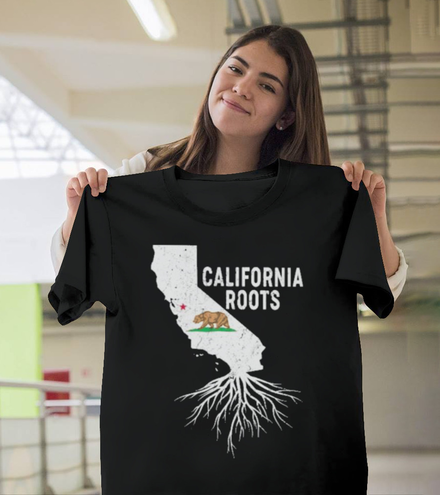 California Roots Bear And State T-Shirt