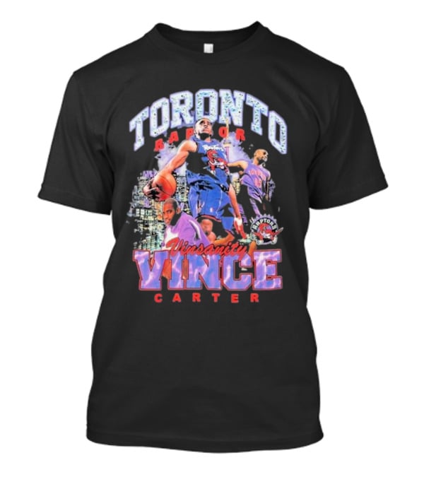 Toronto Raptors Vinsanity Vince Carter Mitchell And Ness Hardwood Classics Bling Concert Player T-Shirt