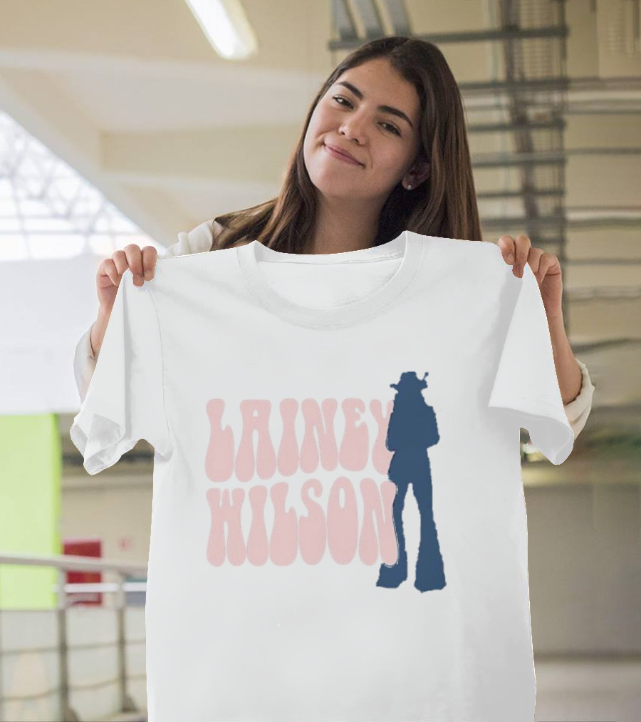 Lainey Wilson Silhouette Album Style Retro Font T-Shirt