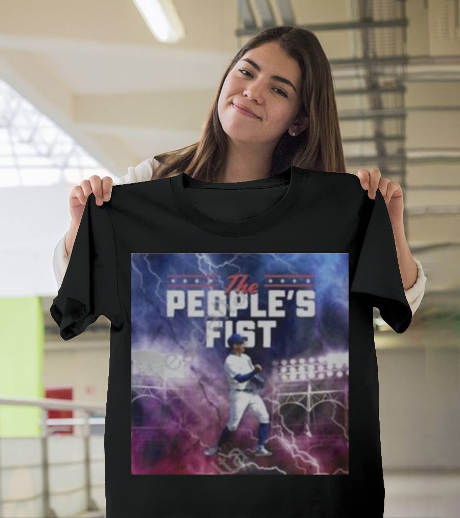 Chicago Cubs The People’s Fist Player Lightning Field T-Shirt