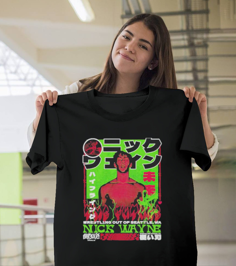 Wrestling Out of Seattle Nick Wayne Kaiju T-Shirt