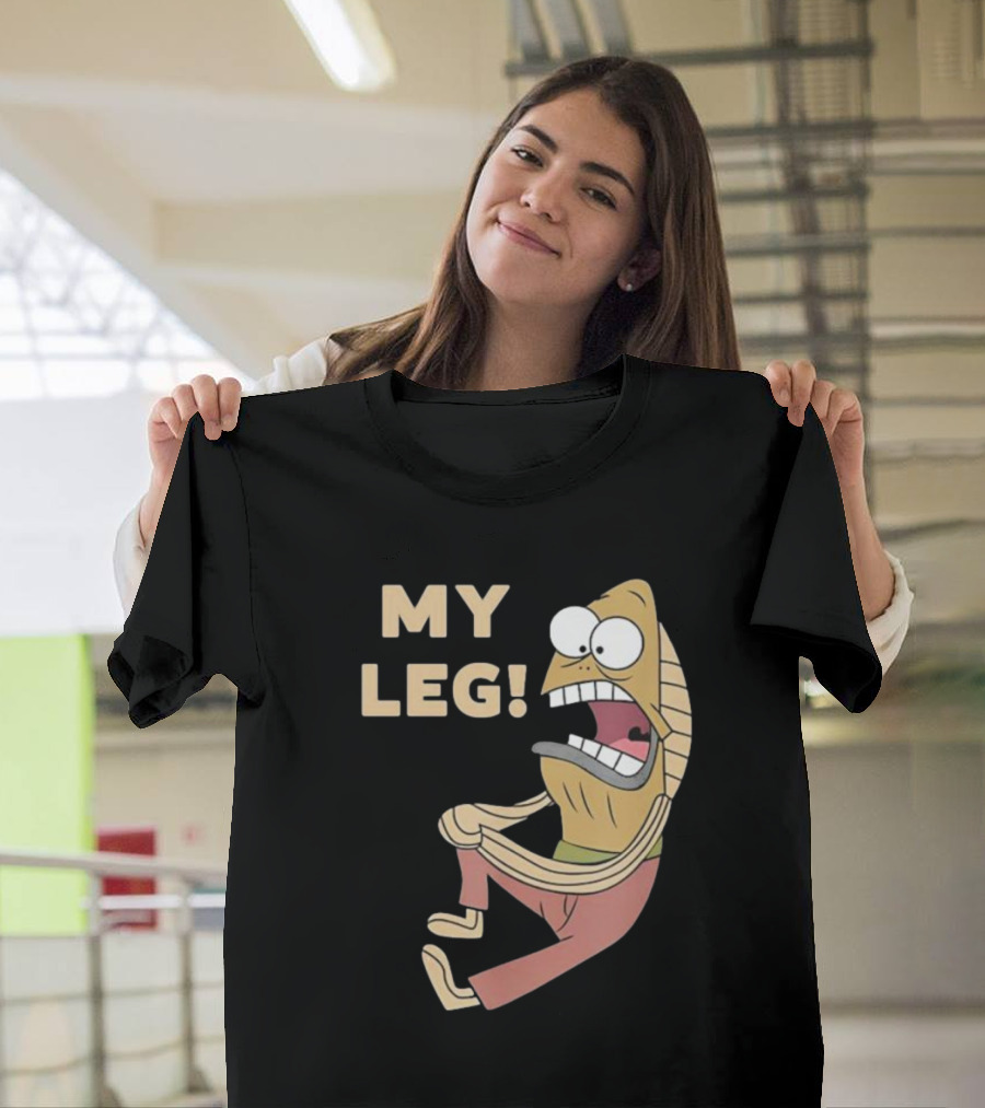 My Leg Mel Fred Fish Reference T-Shirt