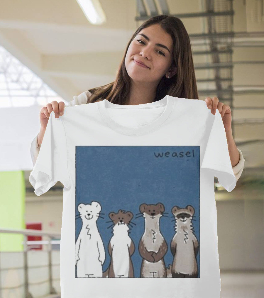 Weasel Weezer Band Cartoon T-Shirt