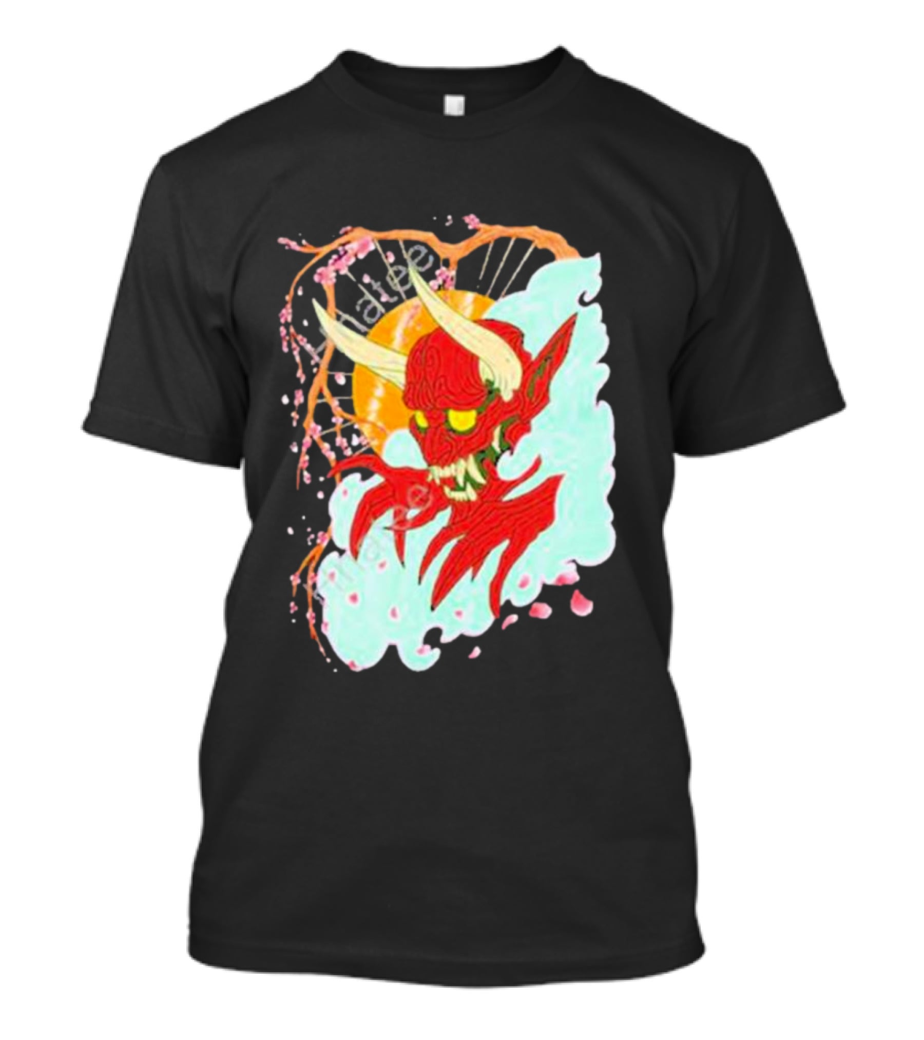 Elvis The Alien Oni Ayylien Clothing Red Demon Mask T-Shirt