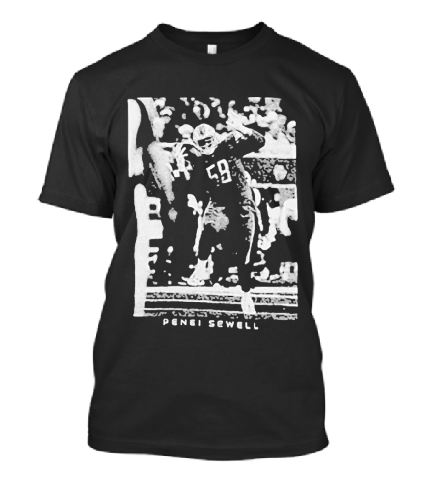 Penei Sewell Detroit Lions Majestic Threads 59 Football Player T-Shirt