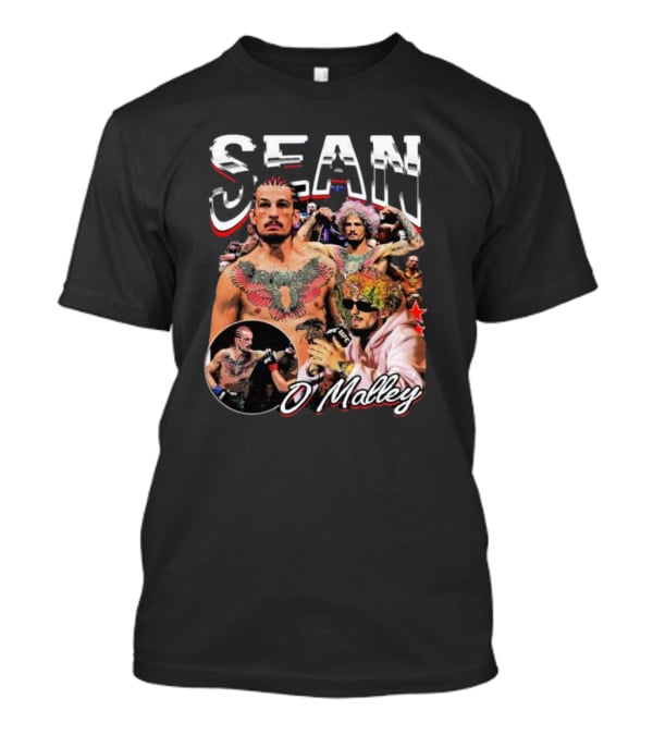 SEAN O'Malley MMA Fighter Collage With Tattoos And Sunglasses T-Shirt