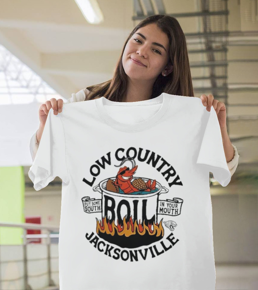 Low Country Boil Put Some South in Your Mouth Jacksonville T-Shirt