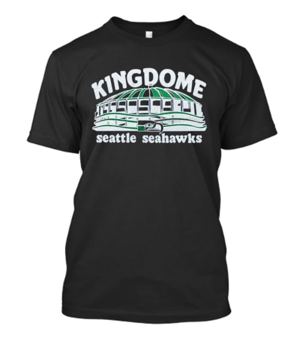 Seattle Seahawks Kingdome Stadium Green And White T-Shirt