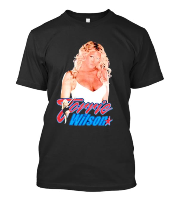 Torrie Wilson Star Text And Photo T-Shirt