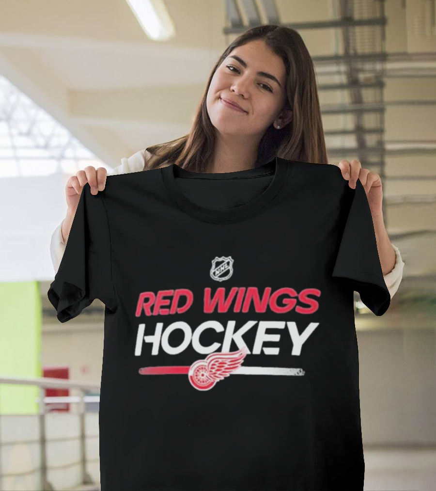 Detroit Red Wings NHL Red Wings Hockey Authentic Pro Primary Replen T-Shirt