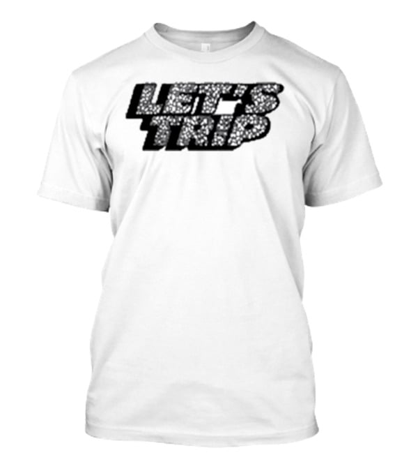 LET’S TRIP Floral Typography T-Shirt