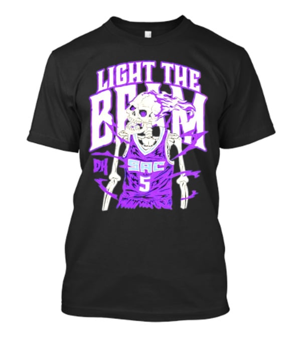 Light The Beam Skeleton SAC 5 Kings Drip Heads T-Shirt