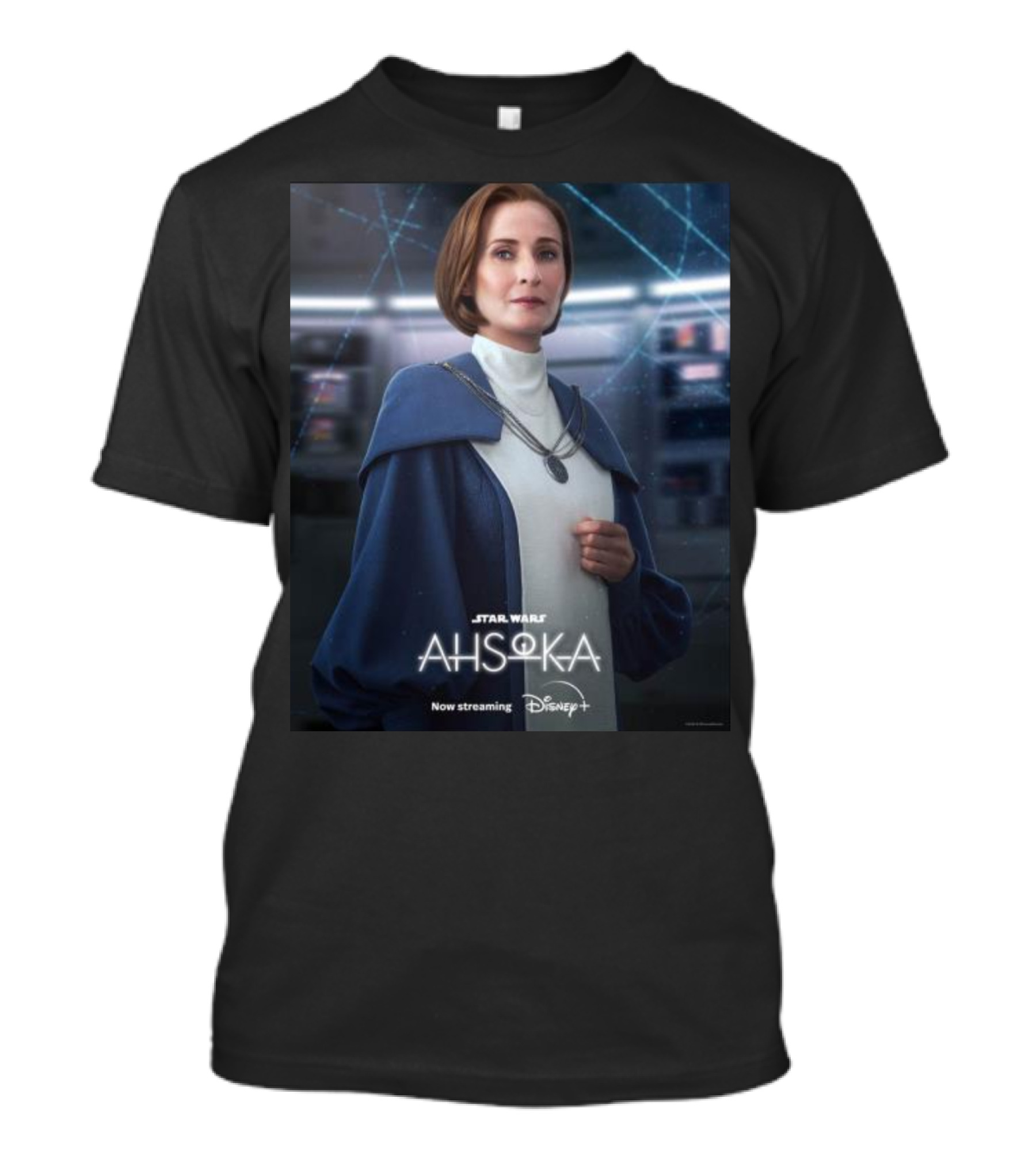 Star Wars Ahsoka Now Streaming Disney Plus Mon Mothma Character T-Shirt