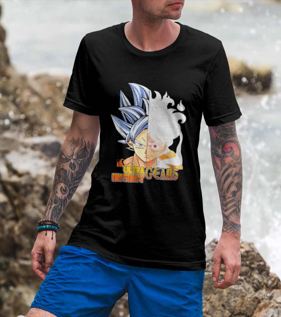 Ultra Instinct Gear 5 Fusion Anime Crossover Duo T-Shirt