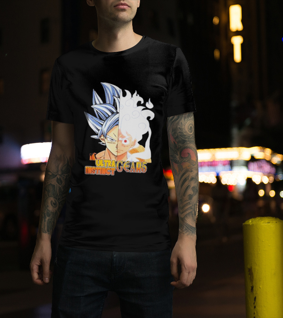 Ultra Instinct Gear 5 Fusion Anime Crossover Duo T-Shirt