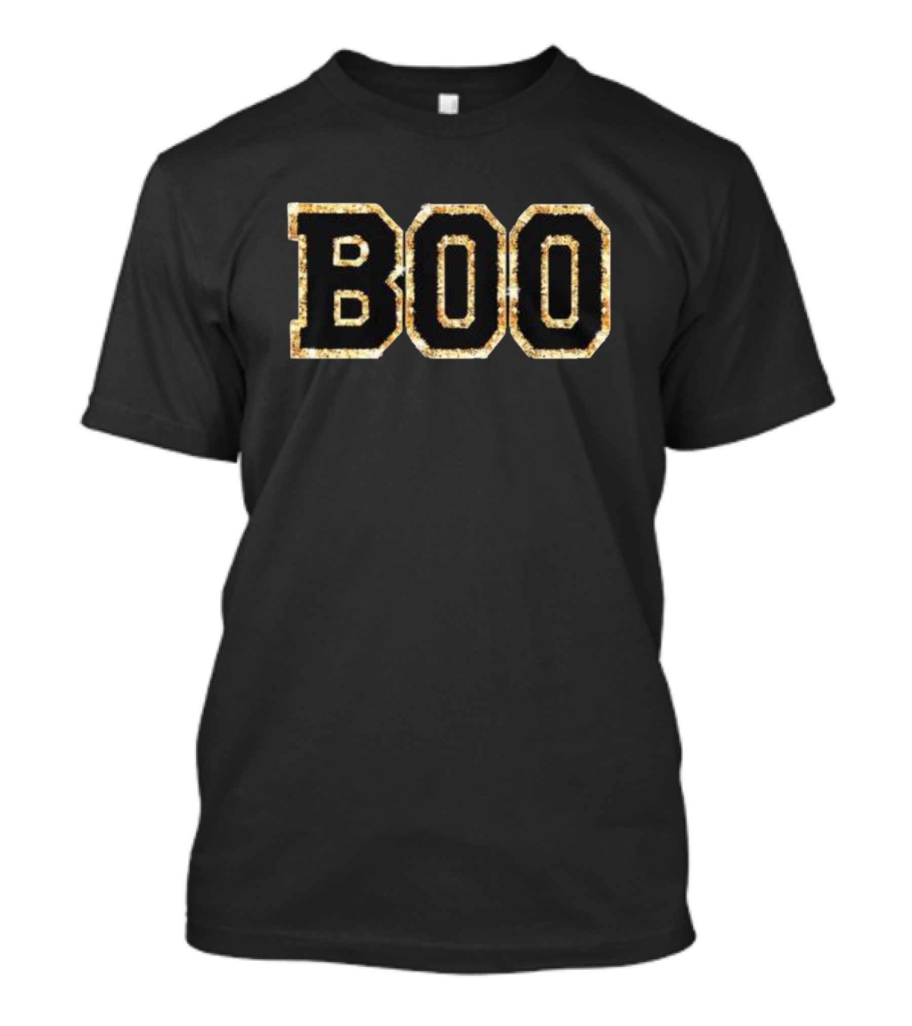 Chenille Patch Halloween Boo Rustic T-Shirt
