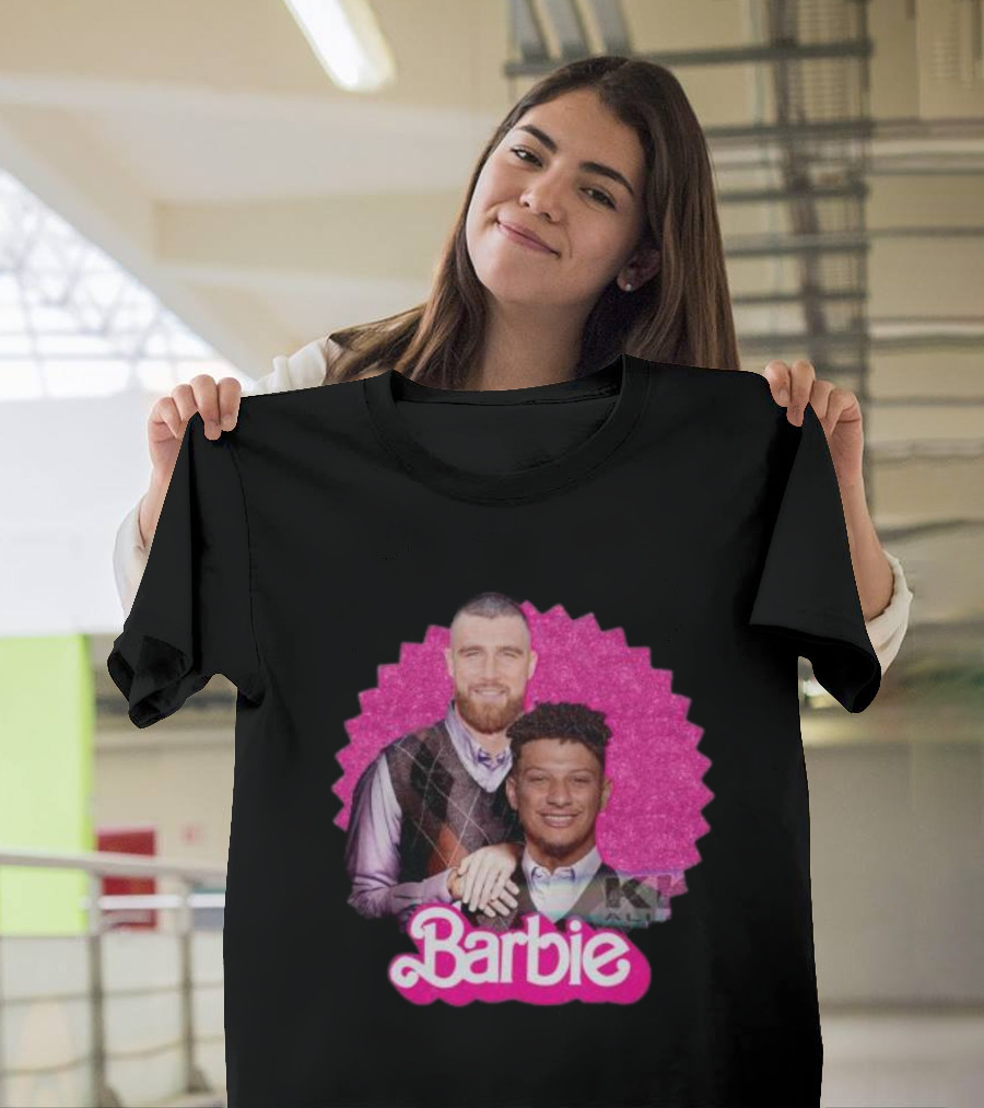 Patrick Mahomes Travis Kelce Barbie Kansas City Football T-Shirt