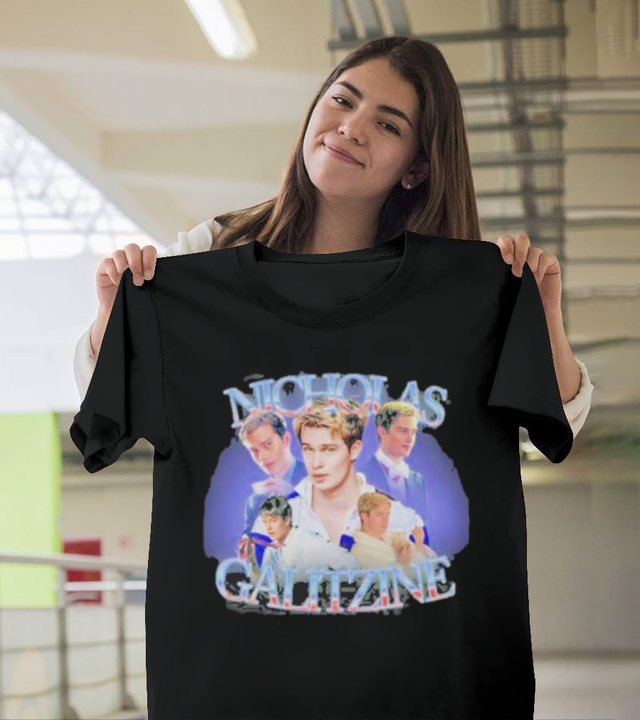 Nicholas Galitzine Collage with Various Poses and Expressions T-Shirt