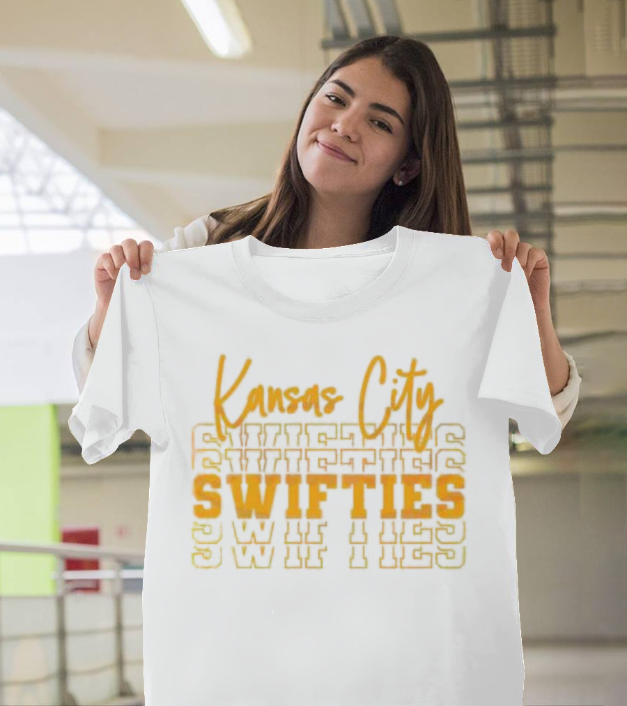 Kansas City Swifties Bold Layered Typography T-Shirt