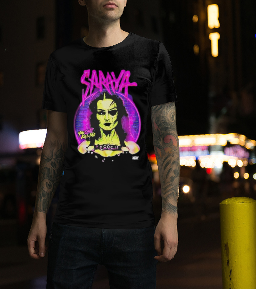 Saraya You Can't Kill Me Neon Halloween T-Shirt