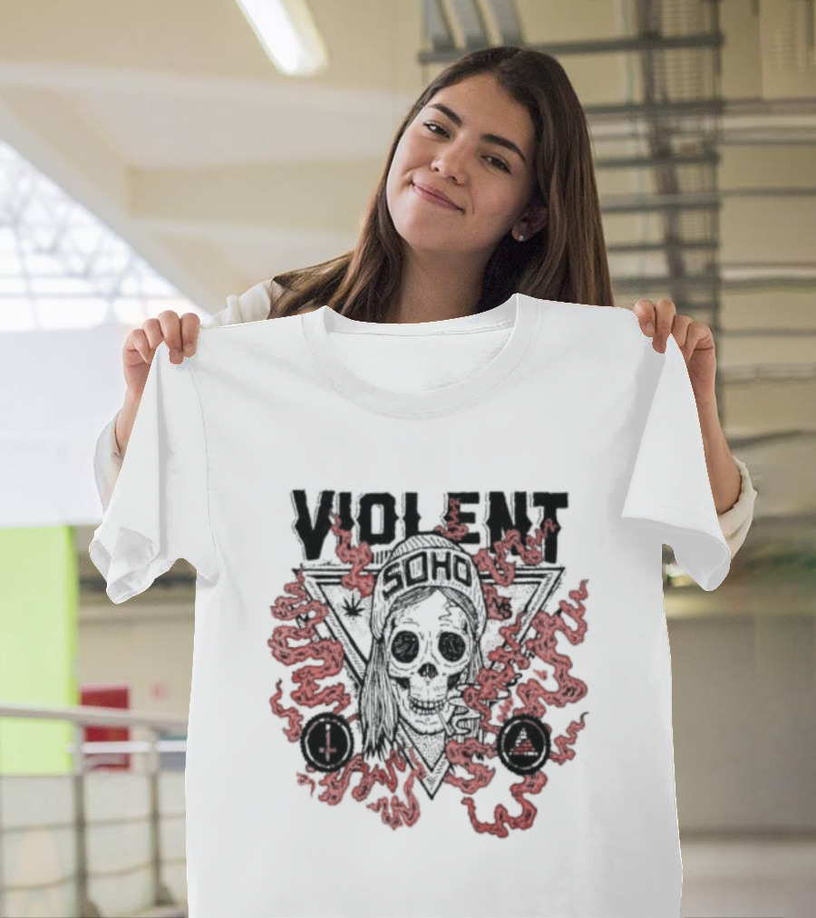 Violent Soho Blazin Skull Hungry Ghost Anniversary T-Shirt