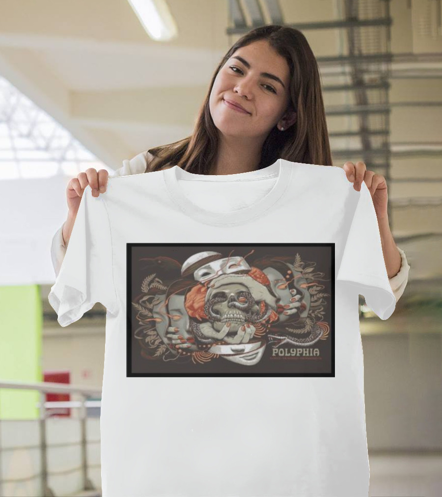 Polyphia Skull and Octopus Artwork October 5th T-Shirt