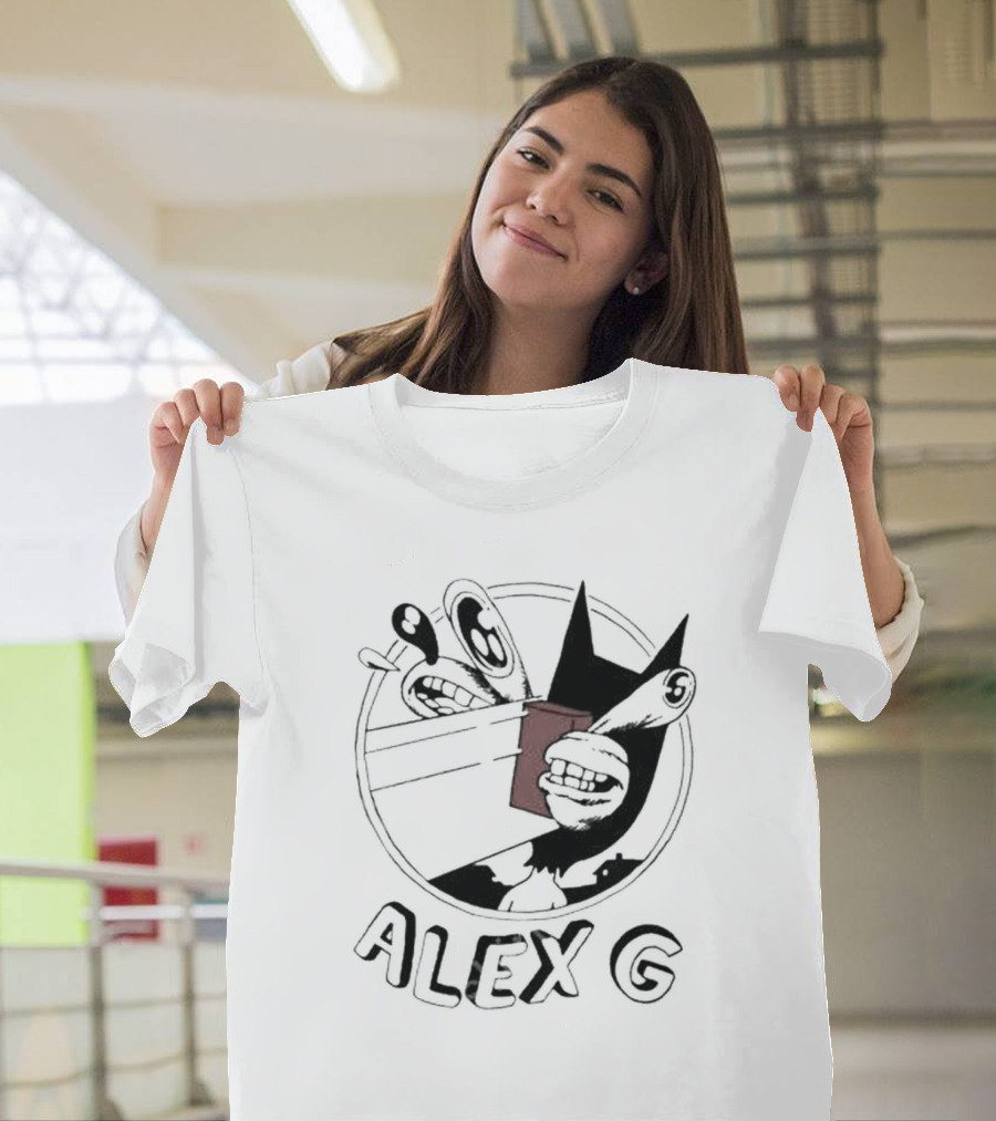 Alex G Retro Cartoon Style with Brick T-Shirt