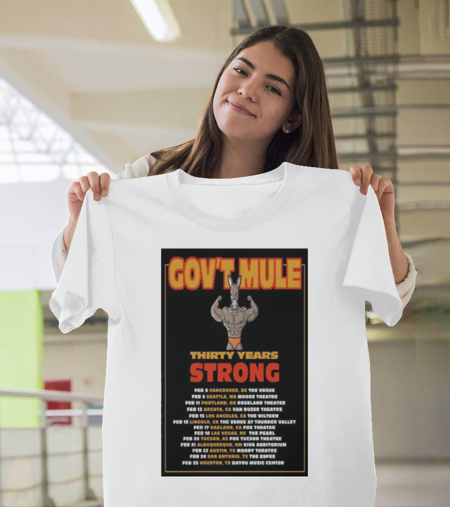 Gov’t Mule Thirty Years Strong 2024 Tour Dates Vancouver Seattle Portland Arcata Los Angeles Lincoln Oakland Las Vegas Tucson Albuquerque Austin San