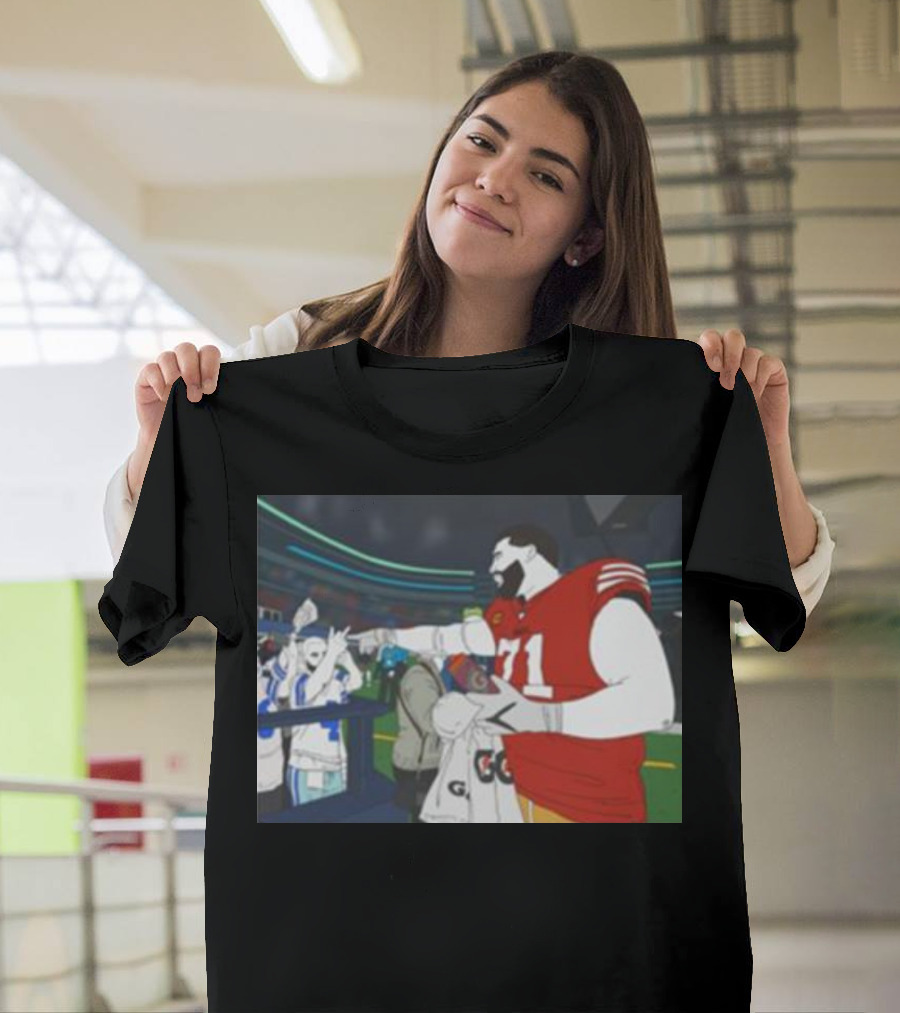 Trent Williams 71 San Francisco vs Dallas Cowboys Interaction Meme T-Shirt