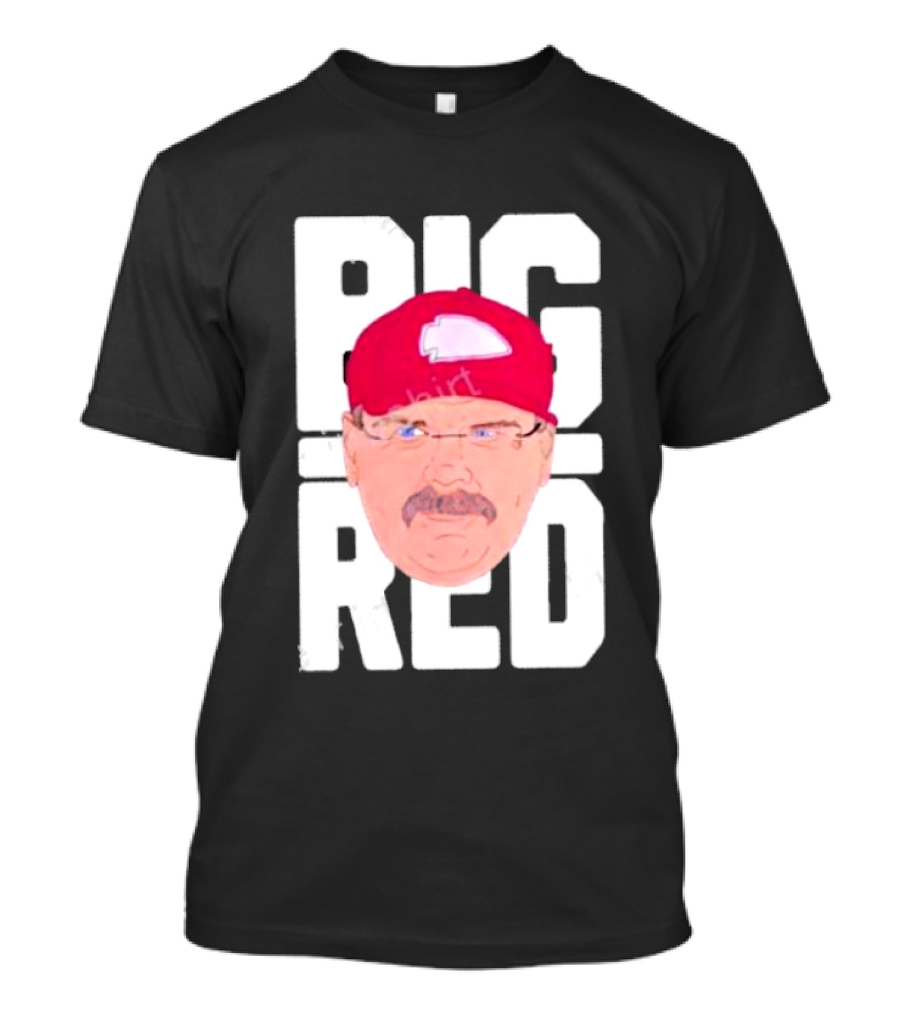 Lexiosborne Bellboy Big Red Cap And Mustache T-Shirt
