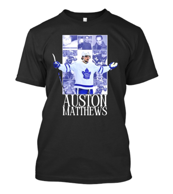 Toronto Maple Leafs Auston Matthews Eras Tour Hockey Collage T-Shirt