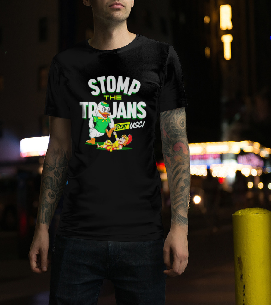 Oregon Ducks Stomp The Trojans Beat USC Victory T-Shirt