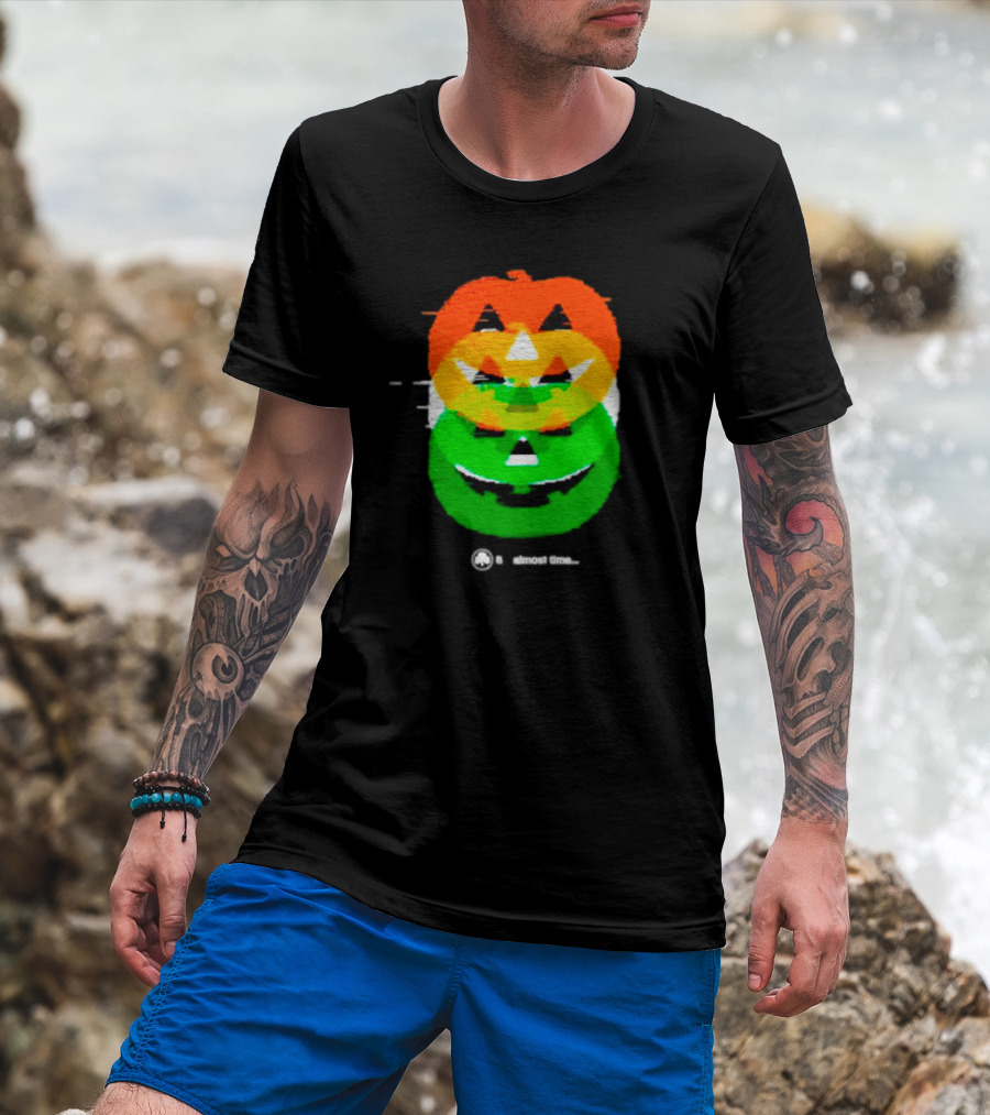 Pumpkin Glitch It's Almost Time T-Shirt