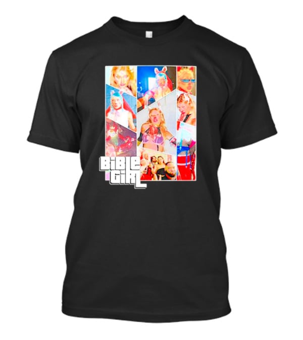 BibleGirl Collage Vibrant Colors Liberty City T-Shirt