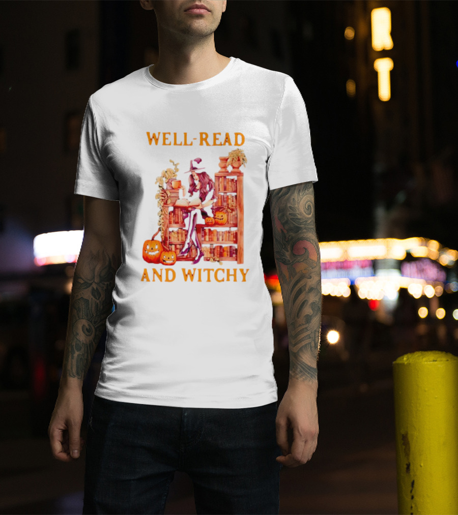 Well-Read And Witchy Halloween T-Shirt