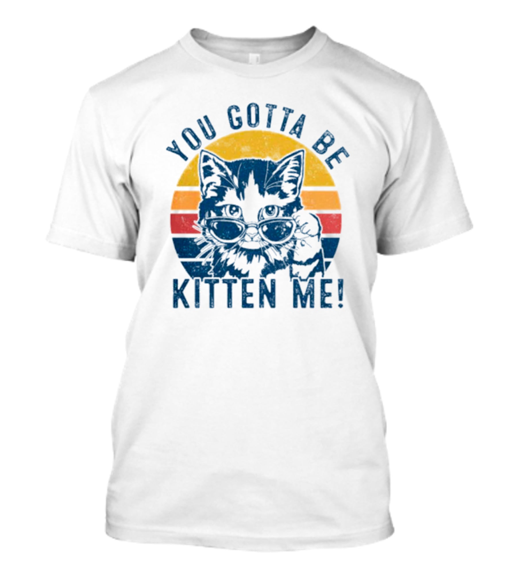 You Gotta Be Kitten Me Vintage Cat In Sunglasses T-Shirt