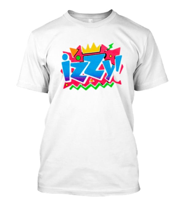 Izzy Moreno Wrestling Retro Crown Geometric Shapes T-Shirt