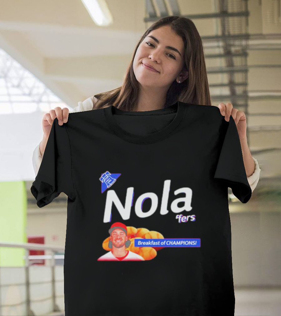 Aaron Nola Nola Breakfast of Champions Whiffers T-Shirt