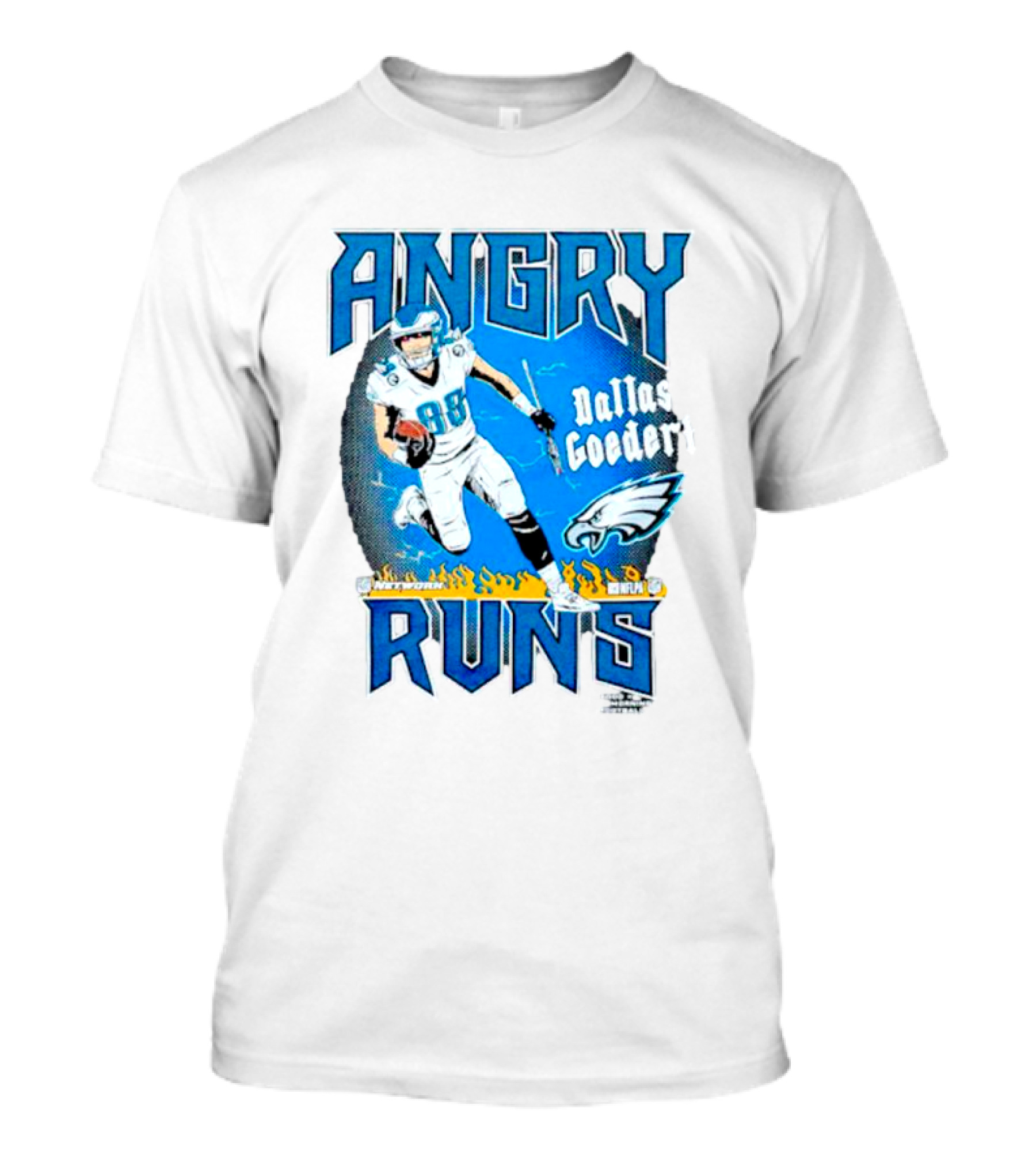 Angry Runs Dallas Goedert Philadelphia Eagles T-Shirt
