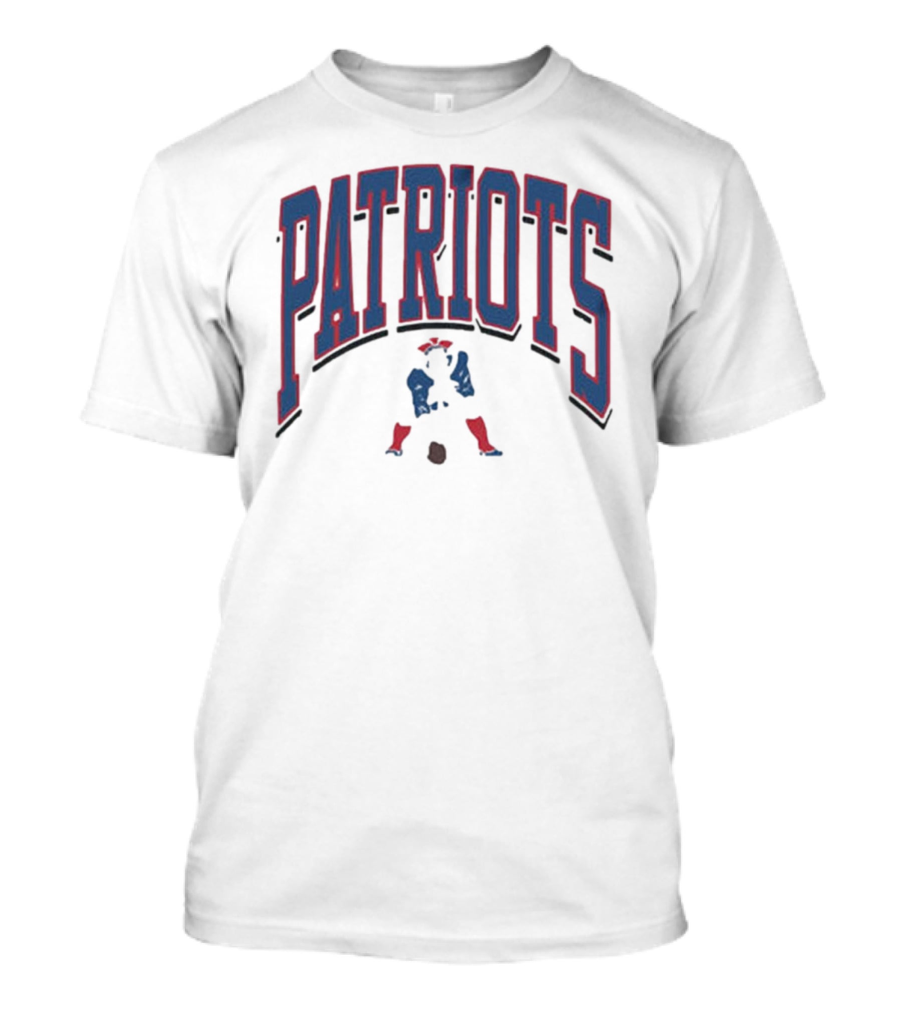 New England Patriots Patriotic Franklin Historic Walk Tall T-Shirt